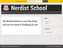 Tablet Screenshot of nerdistschool.com